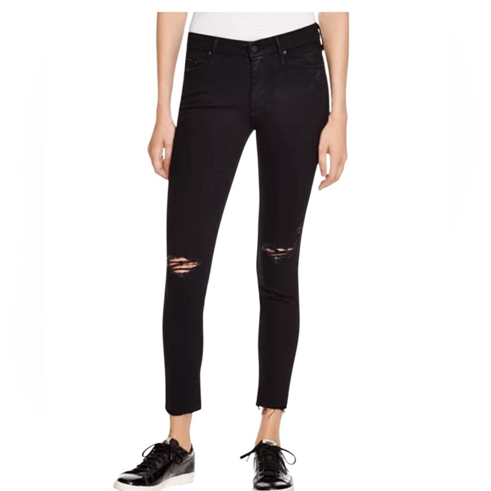 MOTHER The Looker Ankle Fray Jeans – Guilty as Sin - Size 25